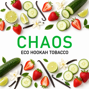 Тютюн Chaos Wild Garten Mix (Ягоди Огірок Лайм Ваніль) ch_0077 фото
